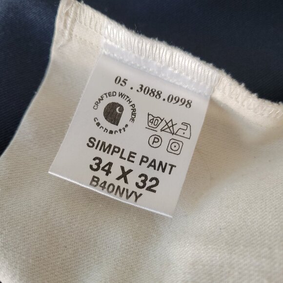 Carhartt Simple pant 34x32 Navy - Picture 3 of 4
